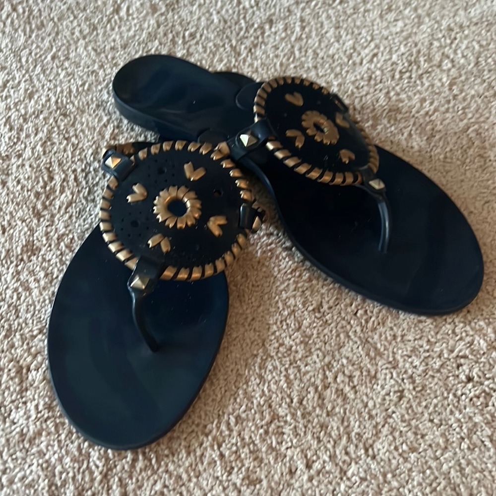 Jack Rogers Navy Jelly sandals